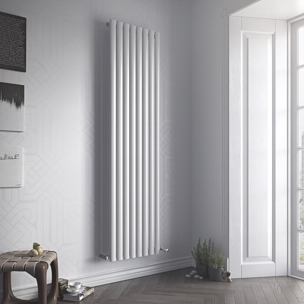 Eucotherm Nova Single Tube Vertical Radiator 1500 H X 294 W In White 