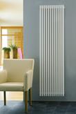 Supra Round Tube Single Vertical 1800 H X 470 W In White 