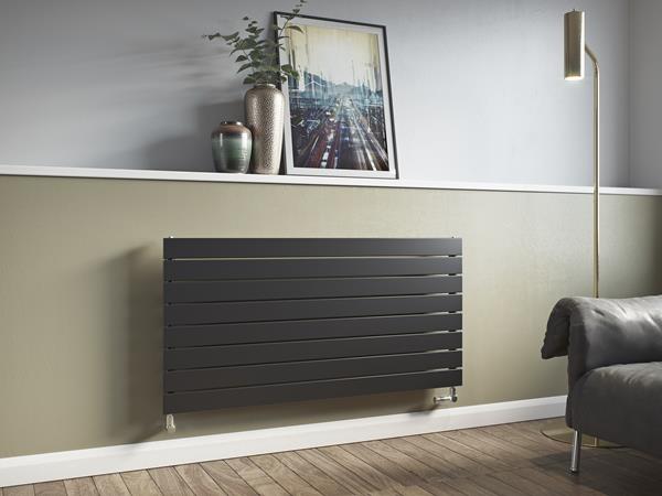 Eucotherm Mars Single Horizontal Radiator 595 H X 900 W In Anthracite