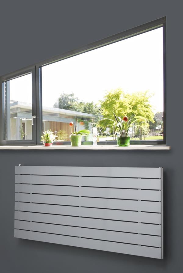 Eucotherm Mars Single Horizontal Radiator 445 H X 1800 W In Silver