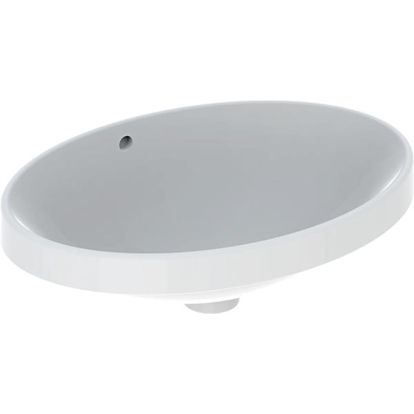 Geberit VariForm Oval 550 x 400mm No Tap Hole Countertop Basin With Overflow