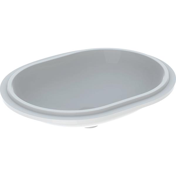 Geberit VariForm Elliptic 550x400mm No Tap Hole Undercounter Basin Without Overflow