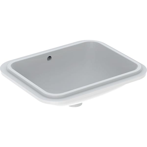 Geberit Variform Rectangular 450 x 350mm No Tap Hole Countertop Basin With Overflow