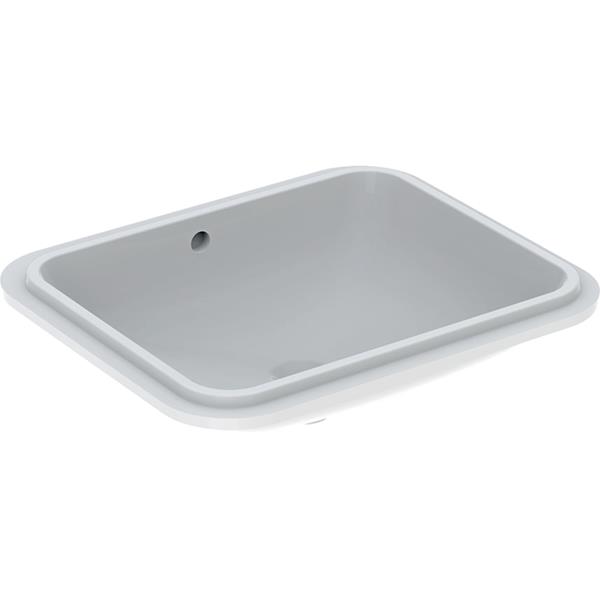 Geberit Variform Rectangular 500 x 400mm No Tap Hole Under Countertop Basin With Overflow