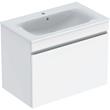 Geberit Renova Plan 800mm Basin & Gloss White Drawer Vanity Unit