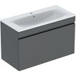 Geberit Renova Plan 1000mm Basin & Lava Matt Drawer Vanity Unit