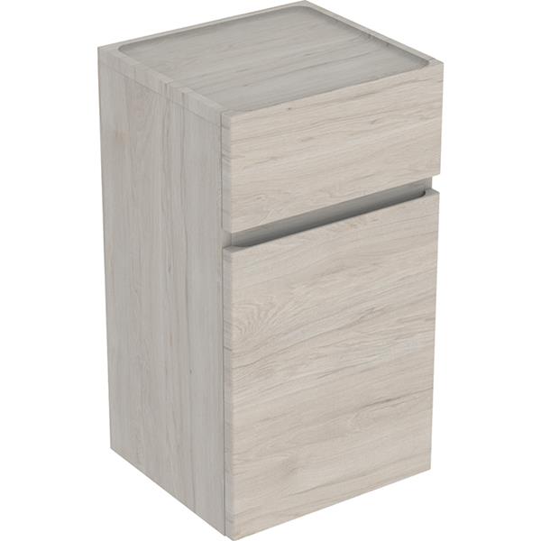 Geberit Renova Plan Light Hickory 1 Door Low Cabinet With 1 Drawer