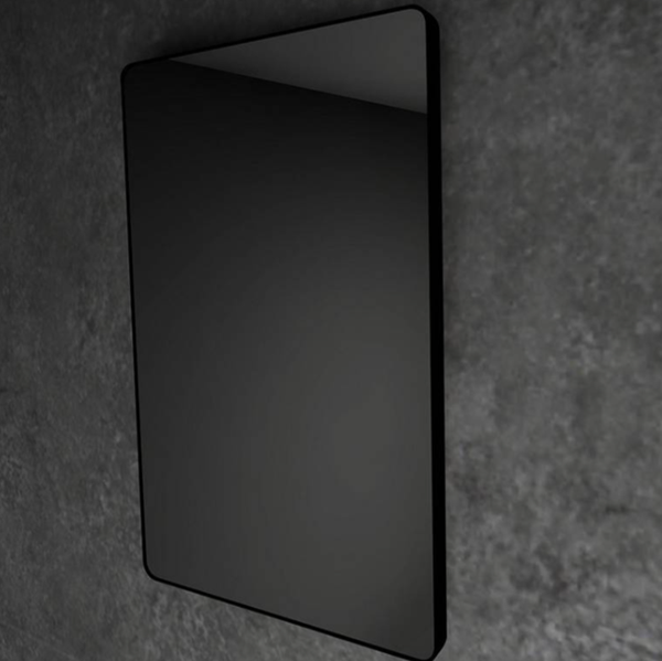 HIB Trim Curve 70cm x 50cm (Black Frame) Mirror