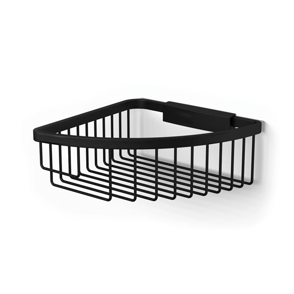 HIB Corner Shower Basket (Black) - Traditional