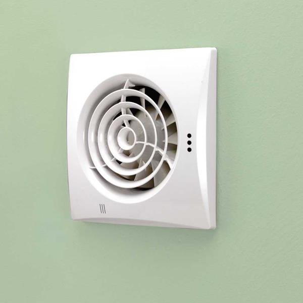 Hush Fan White - With Timer and Humidity Sensor