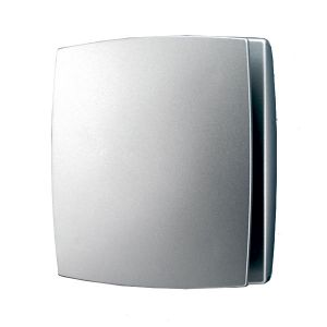 Breeze Matt Silver Wall Mounted Fan - Timer and Humidity