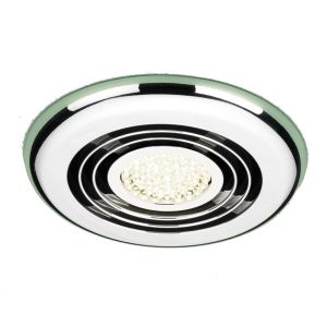 HIB Cyclone Wet Room Inline Fan Chrome - Warm White LED