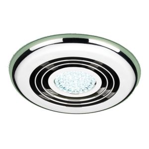 HIB Turbo Inline Fan Chrome - Cool White LED