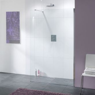 Lakes Bathrooms Coastline Collection Cannes Shower Screen 750mm