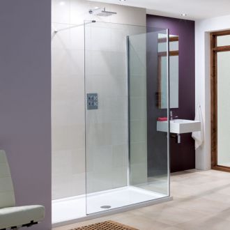 Lakes Bathrooms Coastline Collection Marseilles Walk-In Shower 750mm
