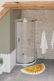 Lakes Coastline Collection 800mm Sorong 8mm Glass Single Door Quadrant Shower