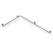 Lakes Series 400 Steel SG Double Shower Hand Rail 660mm x 1125mm - Chrome