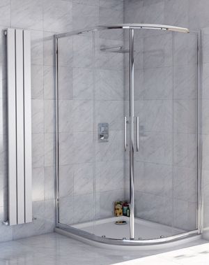 Lanza 8 - 1000 x 800 Offset Double Door Quadrant Shower Enclosure