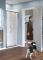 Reduced Height 1750mm x 800mm Shower Pivot Door Silver Frame