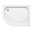 Coram 1200 x 800mm White Offset Quadrant Right Hand Riser Tray