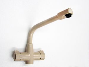 Paini 545 Champagne / Parchment Kitchen Mixer Tap Champagne