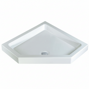 Pentagon Resin 105mm Deep Shower Tray 1000 x 1000