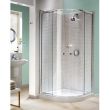 Ellbee Profile Plus Double Door Quadrant 900mm  WHITE FRAMEx 900mm