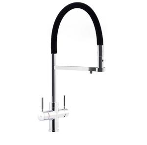 Reginox - Aquabezi 4-1 Hot Tap with Flexible Hose In Chrome