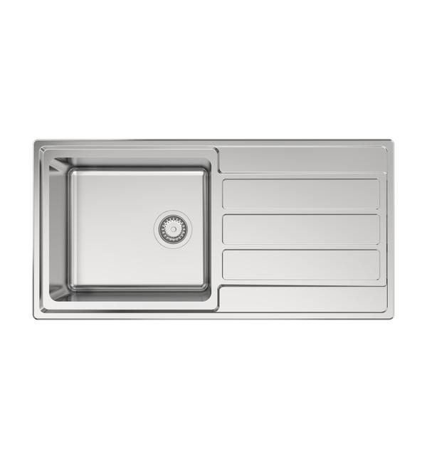 Reginox, Envoy 10  Single Bowl Sink with Drainer (Sleeved)