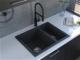 Reginox, Toulon 1.5 BS  1.5 Granite Sink, no Drainer, in Black Silvery