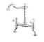 Reginox - Utica White Lever Bridge Mixer Tap - Chrome