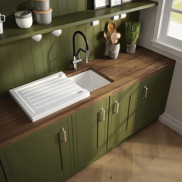 Reginox, Removable Ceramic Drainer in White