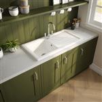 Reginox, 1.0 Traditional Ceramic Sink in White