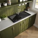 Reginox, 1.0 Traditional Ceramic Sink in Black