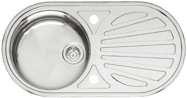 Reginox GALICIA Single round Bowl and Drainer Reversible Sink