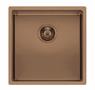 Reginox MIAMI 40X40 COPPER Single Bowl Integrated Sink in PVD copper