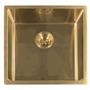 Reginox MIAMI 50X40 GOLD Single Bowl Integrated Sink in PVD gold