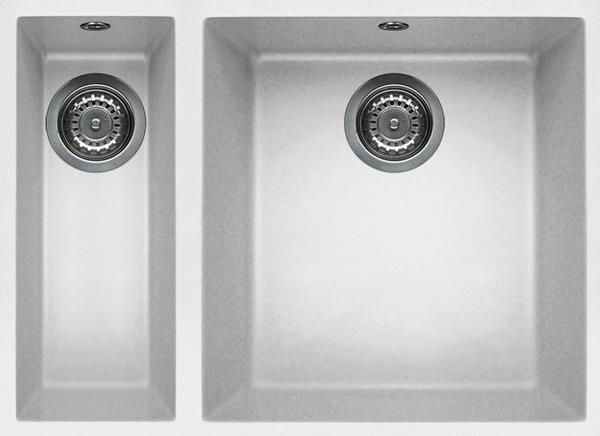 Reginox QUADRA 150 W U-M 1.5 Bowl Sink Undermount Only White Granite