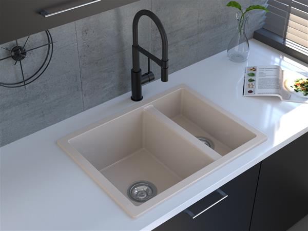 Reginox, Toulon 1.5 CS  1.5 Granite Sink, no Drainer, in Caffe Silvery