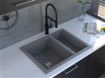 Reginox, Toulon 1.5 GS 1.5 Granite Sink, no Drainer, in Grey Silvery