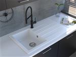 Reginox, Valence Single Bowl Single Drainer in Pure White