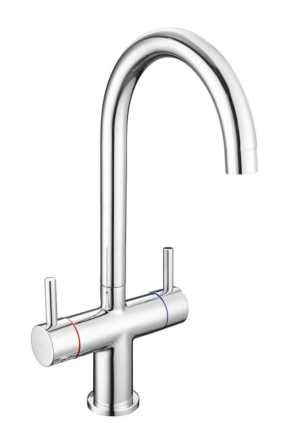 Reginox - Adour Twin Lever Mixer Tap - Chrome
