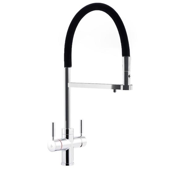 Reginox - Aquabezi 4-1 Hot Tap with Flexible Hose In Chrome