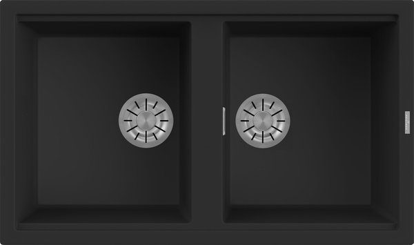 Reginox, Best Double Bowl Sink in Black Synteq