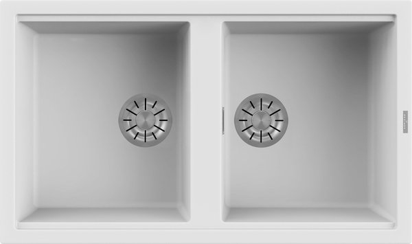 Reginox, Best Double Bowl Sink in White Synteq