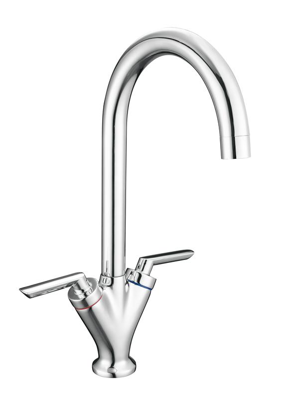 Reginox - Piqua Twin Lever Mixer Tap - Chrome
