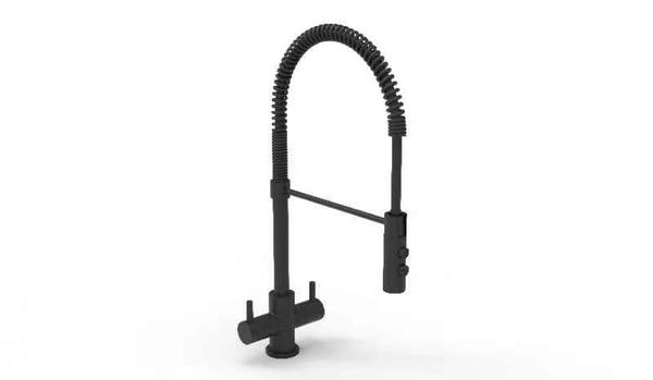 Reginox - Titania Dual Lever Chef Mixer Tap In Matt Black