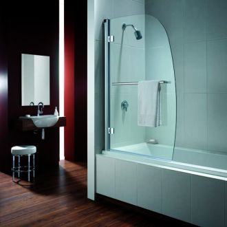 Twyford Bathrooms - Hydr8 Sail Panel Bath Screen