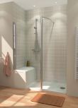 Lakes Classic Collection Seated Shower Tray and Walk In Enclosure 1500mm x 800mm