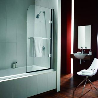 Twyfords Hydr8 Radius Bath Screen from MBD Bathrooms